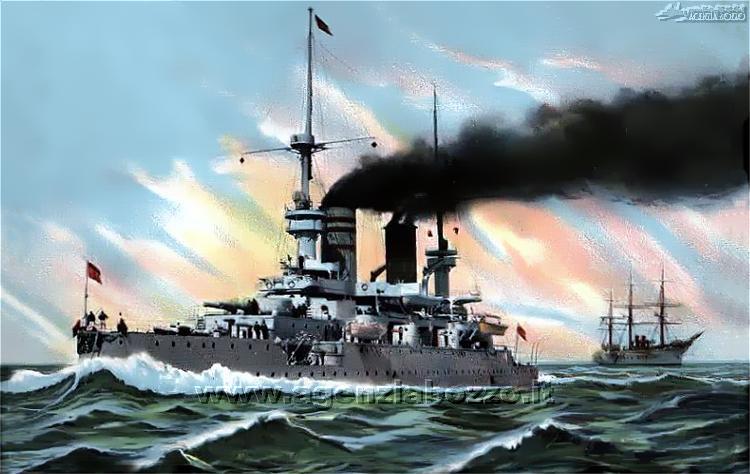 Piano Di Modellismo Navale: Corazzata SMS WETTIN (1899-1902) Della Marina Imperiale Tedesca - Lothar Wischmeyer - Foto 1